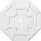 Ekena Millwork Logan Architectural Grade PVC Ceiling Medallion, 38"OD x 3"ID x 13 1/4"C x 1"P, One-Piece CMP38LG-03000 - alternate 1